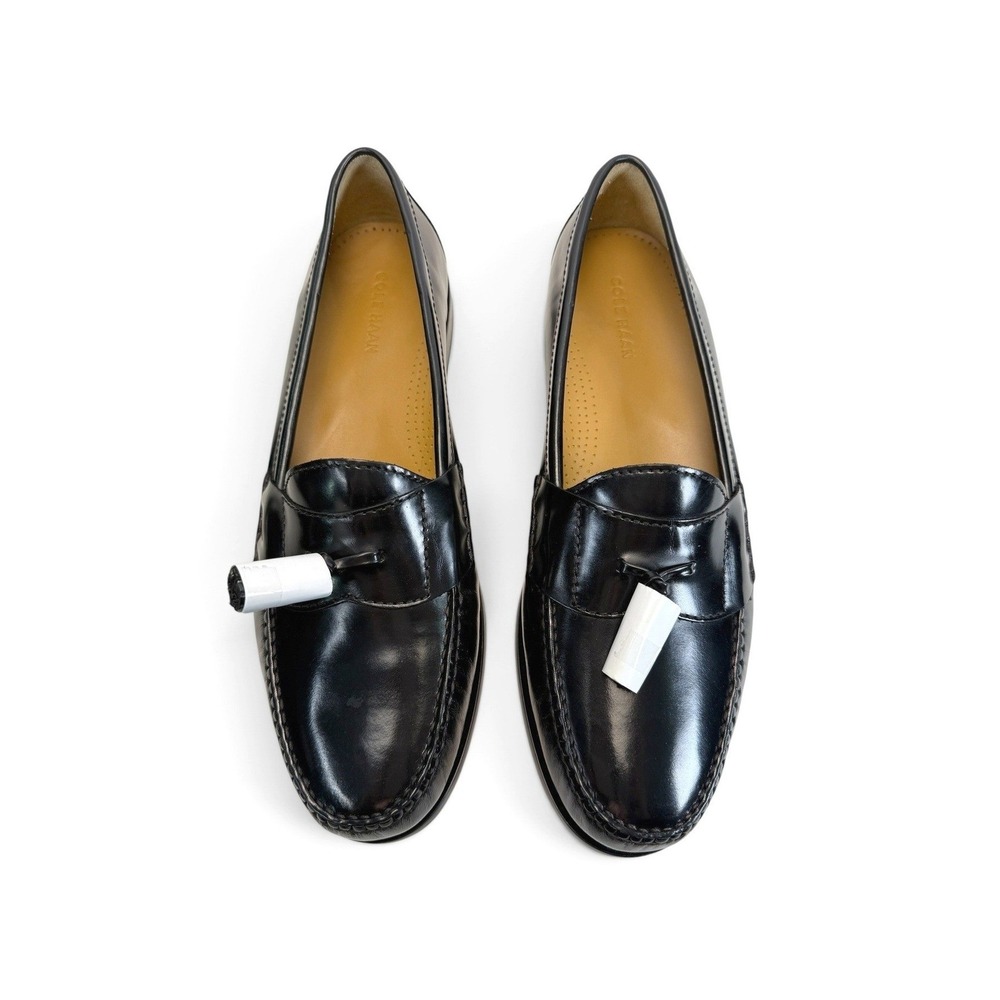 Cole Haan Pinch Tassel Loafers Mens 13 D Black Leather Dress Shoes 03506